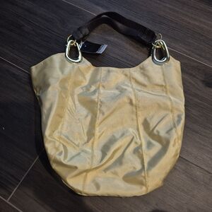 Braciano Gold and Brown Shoulder Bag